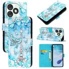 For itel A50   Colored Drawing Pattern Plain Weave Leather Phone Case(Tower Butterfly) - 1