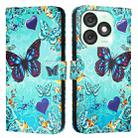 For itel A50   Colored Drawing Pattern Plain Weave Leather Phone Case(Love Butterfly) - 2