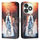 For itel A50   Colored Drawing Pattern Plain Weave Leather Phone Case(Cats And Tigers) - 2