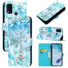 For itel A48 Colored Drawing Pattern Plain Weave Leather Phone Case(Tower Butterfly) - 1