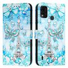 For itel A48 Colored Drawing Pattern Plain Weave Leather Phone Case(Tower Butterfly) - 2