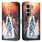 For itel A95 5G Colored Drawing Pattern Plain Weave Leather Phone Case(Cats And Tigers) - 2