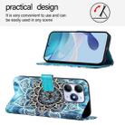 For itel A90 4G Colored Drawing Pattern Plain Weave Leather Phone Case(Undersea Mandala) - 3