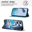 For itel A90 4G Colored Drawing Pattern Plain Weave Leather Phone Case(Waves And Sun) - 3