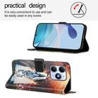 For itel A90 4G Colored Drawing Pattern Plain Weave Leather Phone Case(Cats And Tigers) - 3