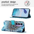 For itel City 100 Colored Drawing Pattern Plain Weave Leather Phone Case(Undersea Mandala) - 3