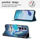 For itel City 100 Colored Drawing Pattern Plain Weave Leather Phone Case(Waves And Sun) - 3