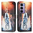 For itel City 100 Colored Drawing Pattern Plain Weave Leather Phone Case(Cats And Tigers) - 2