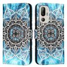 For HTC U24 Pro   Colored Drawing Pattern Plain Weave Leather Phone Case(Undersea Mandala) - 2