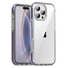 For iPhone 16 Pro TPE Airbag TPU+ PC Full Coverage Phone Case(Purple) - 1