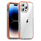 For iPhone 14 Pro TPE Airbag TPU+ PC Full Coverage Phone Case(Orange) - 1