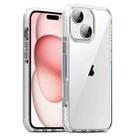 For iPhone 15 Plus TPE Airbag TPU+ PC Full Coverage Phone Case(White) - 1