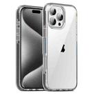 For iPhone 15 Pro TPE Airbag TPU+ PC Full Coverage Phone Case(Grey) - 1