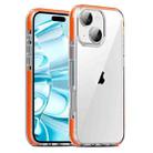 For iPhone 16 Plus TPE Airbag TPU+ PC Full Coverage Phone Case(Orange) - 1