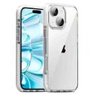 For iPhone 16 Plus TPE Airbag TPU+ PC Full Coverage Phone Case(White) - 1