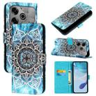 For Tecno Pova 6 Neo   Colored Drawing Pattern Plain Weave Leather Phone Case(Undersea Mandala) - 1