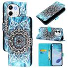 For Tecno Spark 30 5G / Pova 6 Neo 5G Colored Drawing Pattern Plain Weave Leather Phone Case(Undersea Mandala) - 1