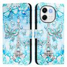 For Tecno Spark 30 5G / Pova 6 Neo 5G Colored Drawing Pattern Plain Weave Leather Phone Case(Tower Butterfly) - 2