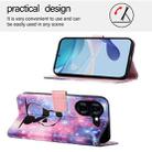 For Tecno Pova 5 4G Colored Drawing Pattern Plain Weave Leather Phone Case(Baby Panda) - 3