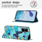 For Tecno Pop 10 Colored Drawing Pattern Plain Weave Leather Phone Case(Love Butterfly) - 3