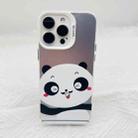 For iPhone 15 Pro Max Cartoon Panda TPU Hybrid PC Phone Case(Wink Panda) - 2