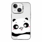 For iPhone 14 Plus Cartoon Panda TPU Hybrid PC Phone Case(Wink Panda) - 1