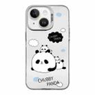 For iPhone 14 Plus Cartoon Panda TPU Hybrid PC Phone Case(Sleep Panda) - 1