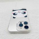 For iPhone 14 Cartoon Panda TPU Hybrid PC Phone Case(Wink Panda) - 3