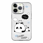 For iPhone 11 Pro Max Cartoon Panda TPU Hybrid PC Phone Case(Sleep Panda) - 1