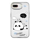 For iPhone 8 Plus / 7 Plus Cartoon Panda TPU Hybrid PC Phone Case(Sleep Panda) - 1