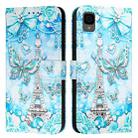 For TCL 30 XL T701DL Colored Drawing Pattern Plain Weave Leather Phone Case(Tower Butterfly) - 2