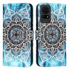 For TCL 50 LE 5G Colored Drawing Pattern Plain Weave Leather Phone Case(Undersea Mandala) - 2