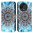 For TCL 605 / 60 SE Colored Drawing Pattern Plain Weave Leather Phone Case(Undersea Mandala) - 2
