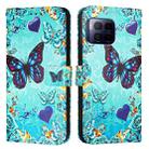 For T-Mobile REVVL 7 Pro 5G Colored Drawing Pattern Plain Weave Leather Phone Case(Love Butterfly) - 2