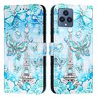 For T-Mobile REVVL 6 / 6x 5G Colored Drawing Pattern Plain Weave Leather Phone Case(Tower Butterfly) - 2