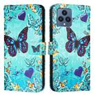 For T-Mobile REVVL 6 / 6x 5G Colored Drawing Pattern Plain Weave Leather Phone Case(Love Butterfly) - 2