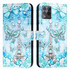 For T-Mobile REVVL 6 Pro / 6x Pro 5G Colored Drawing Pattern Plain Weave Leather Phone Case(Tower Butterfly) - 2