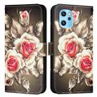 For UMIDIGI Power 7 Max Colored Drawing Pattern Plain Weave Leather Phone Case(Roses On Black) - 2