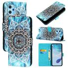 For UMIDIGI Power 7 Max Colored Drawing Pattern Plain Weave Leather Phone Case(Undersea Mandala) - 1