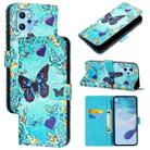 For UMIDIGI Power 7 Max Colored Drawing Pattern Plain Weave Leather Phone Case(Love Butterfly) - 1