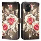 For UMIDIGI Power 7 / Power 7S Colored Drawing Pattern Plain Weave Leather Phone Case(Roses On Black) - 2