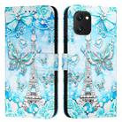 For UMIDIGI Power 7 / Power 7S Colored Drawing Pattern Plain Weave Leather Phone Case(Tower Butterfly) - 2