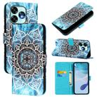 For Umidigi A15 / A15C / A15T Colored Drawing Pattern Plain Weave Leather Phone Case(Undersea Mandala) - 1