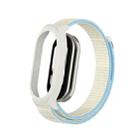 For Xiaomi Smart Band 8 / 9 PC Case + Loop Nylon Hook and Loop Fastener Watch Band(Milk White) - 2