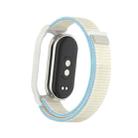 For Xiaomi Smart Band 8 / 9 PC Case + Loop Nylon Hook and Loop Fastener Watch Band(Milk White) - 3