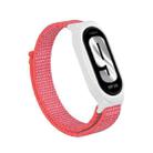 For Xiaomi Smart Band 8 / 9 PC Case + Loop Nylon Hook and Loop Fastener Watch Band(Hibiscus Powder) - 1