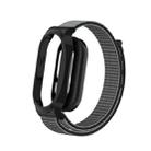 For Xiaomi Smart Band 8 / 9 PC Case + Loop Nylon Hook and Loop Fastener Watch Band(Anchor Gray) - 2