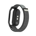 For Xiaomi Smart Band 8 / 9 PC Case + Loop Nylon Hook and Loop Fastener Watch Band(Anchor Gray) - 3