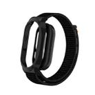 For Xiaomi Smart Band 8 / 9 PC Case + Loop Nylon Hook and Loop Fastener Watch Band(Dark Black) - 2