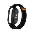 For Xiaomi Smart Band 8 / 9 PC Case + Loop Nylon Hook and Loop Fastener Watch Band(Dark Black) - 3